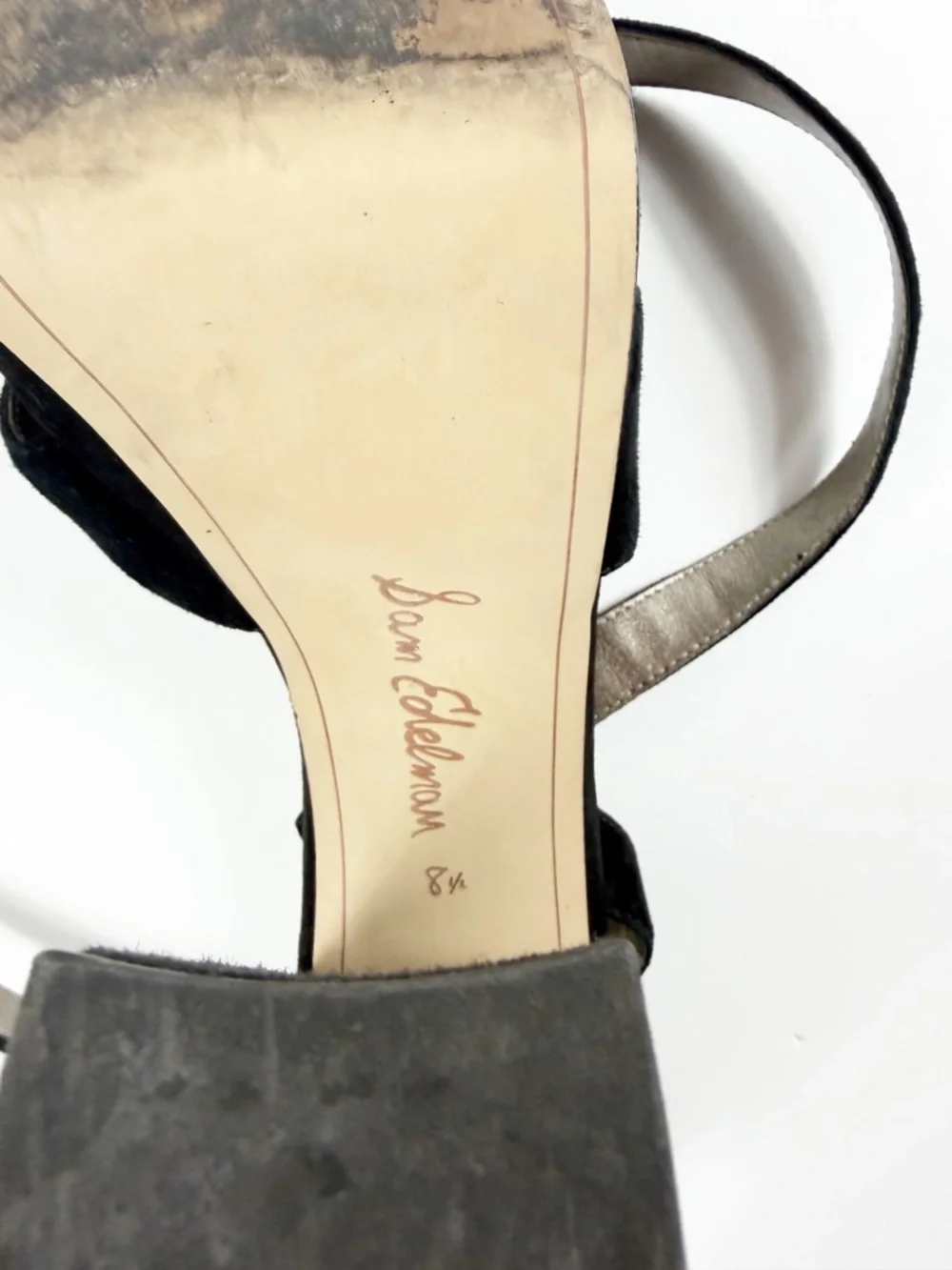 Sam Edelman Mara Black Suede Platform‎ Shoes 8.5